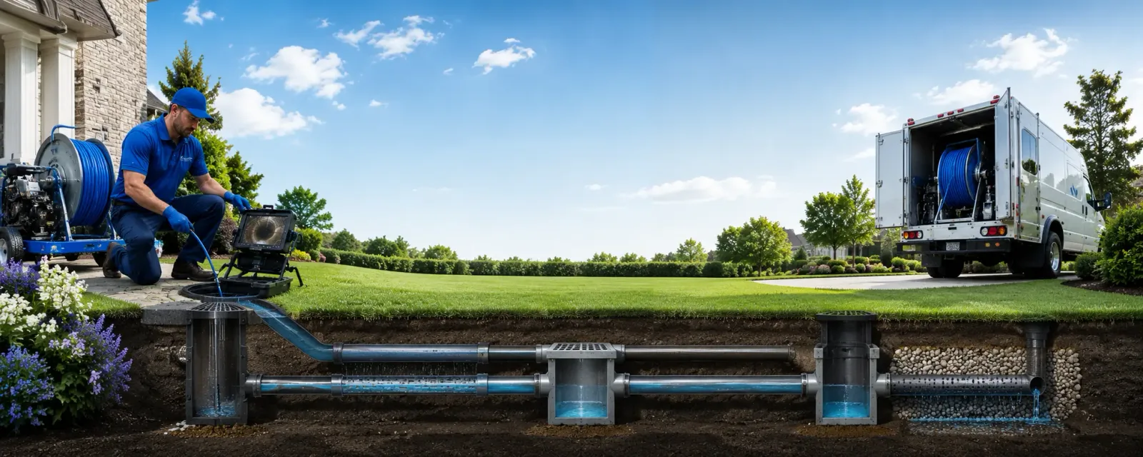 Outdoor drain cleaning information for Oak Hill, OH